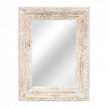 Espejo marco madera blanco