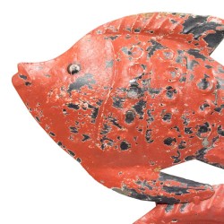 Placa banco peces roja