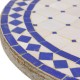 Mesa mosaico blanco-azul 60 cm - Imagen 3
