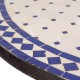 Mesa mosaico 100 cm blanco-azul - Imagen 3