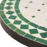 Mesa mosaico 50cm blanco-verde