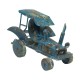 Tractor vintage azul - Imagen 1