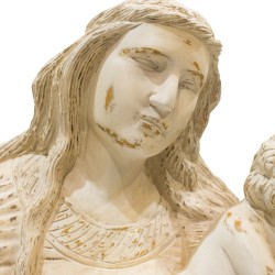 Virgen madera con niño