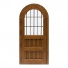 Puerta madera exterior modelo Castillo cristalera