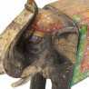 Figura elefante policromado