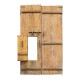 Puerta antigua madera teca medio punto - Imagen 2