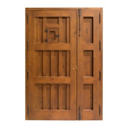 Puerta rústica modelo Alhambra fijo