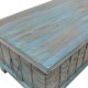 Arca madera azul - Imagen 4