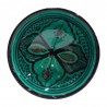 Cuenco cerámica 12cm verde agua-negro