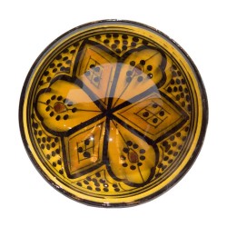 Cuenco cerámica 12cm amarillo-negro