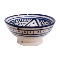 Cuenco cerámica 12cm blanco-azul