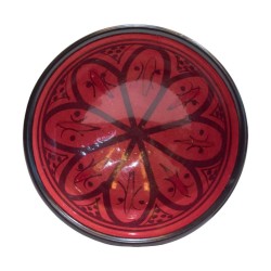 Cuenco cerámica 12cm rojo