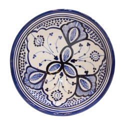 Cuenco cerámica 18cm azul y blanco
