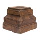 Portavelas de madera tallada - Imagen 3