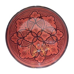 Cuenco cerámica 30cm rojo