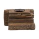 Portavelas de madera tallada - Imagen 1