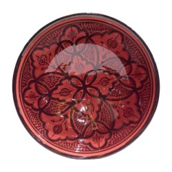 Cuenco cerámica 25cm rojo