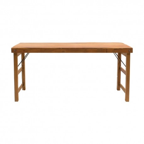 Mesa plegable madera rústica