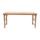 Mesa plegable madera pátina blanca - Imagen 1
