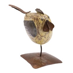 Figura de pájaro madera y chapa