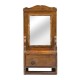 Espejo madera con cajón y toallero - Imagen 1