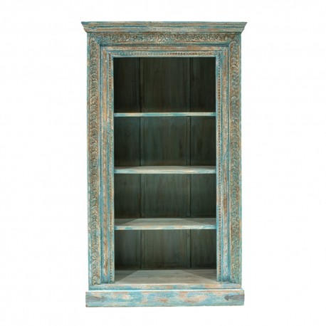Librería de madera oriental de madera azul