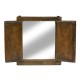 Espejo ventana madera natural con puertas - Imagen 2