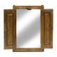 Espejo ventana madera con puertas con cuarterones - Imagen 2