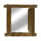 Espejo ventana madera con puertas oscuro - Imagen 2