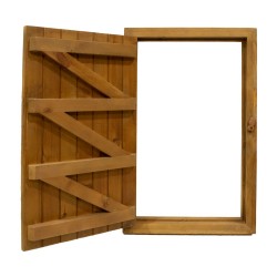 Puerta registro de madera