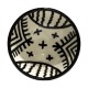 Cuenco cerámica 10cm blanco y negro 5 estrellas - Imagen 1