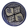 Cuenco cerámica 10cm azul y blanco puntos