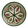 Cuenco cerámica 10cm verde oliva y naranja