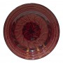 Plato cerámica 35cm floral grabado