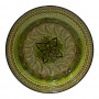 Plato cerámica 41cm floral tonos verdes. - Imagen 1