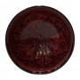 Cuenco cerámica 15cm rojo motivo trévol