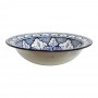 Lavabo rústico cerámica artesarnal color azul-blanco - Imagen 1
