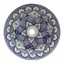 Lavabo rústico cerámica artesarnal color azul-blanco - Imagen 2