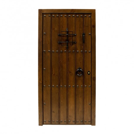 Puerta rústica de madera modelo Alhambra 1 hoja