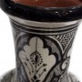 Jarrón cerámica dibujo negro artesanal - Imagen 2