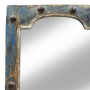 Espejo de pie puerta antigua azul - Imagen 2