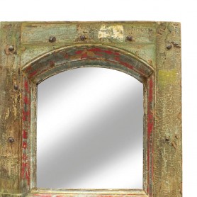 Espejo vestidor de puertas antigua verde