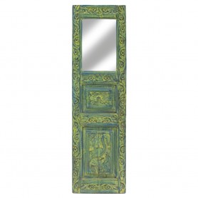 Panel alargado con espejo verde