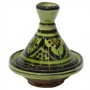 Tajine cerámica árabe verde y negro - Imagen 2