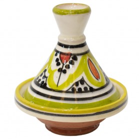 Tajine cerámica árabe amarillo colores
