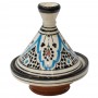 Tajine cerámica árabe tonos azules - Imagen 2