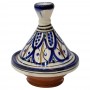 Tajine cerámica árabe decorado azul - Imagen 2