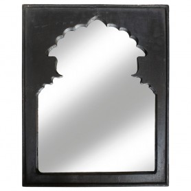 Espejo negro arco desgastado pequeño