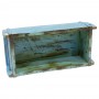 Caja de madera decorativa molde azul - Imagen 2