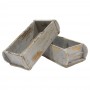 Caja de madera decorativa molde gris - Imagen 3